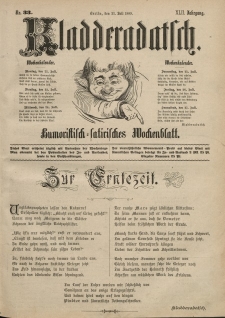 Kladderadatsch, 42. Jahrgang, 21. Juli 1889, Nr. 33