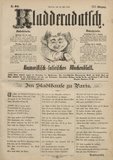 Kladderadatsch, 42. Jahrgang, 28. Juli 1889, Nr. 34