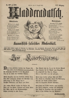 Kladderadatsch, 42. Jahrgang, 18. August 1889, Nr. 37/38