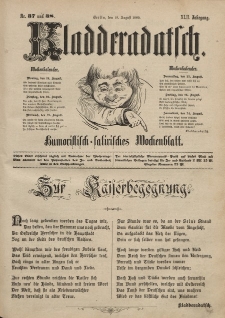 Kladderadatsch, 42. Jahrgang, 18. August 1889, Nr. 37/38