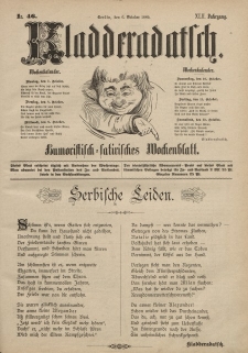 Kladderadatsch, 42. Jahrgang, 6. Oktober 1889, Nr. 46