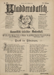 Kladderadatsch, 42. Jahrgang, 13. Oktober 1889, Nr. 47