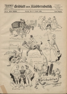 Kladderadatsch, 42. Jahrgang, 27. Oktober 1889, Nr. 49 (Beiblatt)