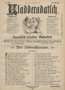 Kladderadatsch, 42. Jahrgang, 10. November 1889, Nr. 51