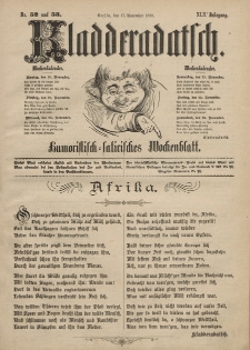 Kladderadatsch, 42. Jahrgang, 17. November 1889, Nr. 52/53