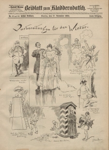 Kladderadatsch, 42. Jahrgang, 17. November 1889, Nr. 52/53 (Beiblatt)