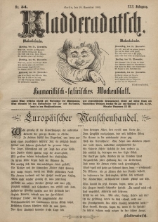 Kladderadatsch, 42. Jahrgang, 24. November 1889, Nr. 54
