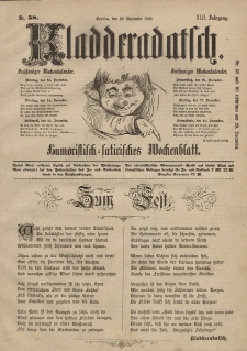 Kladderadatsch, 42. Jahrgang, 22. Dezember 1889, Nr. 58