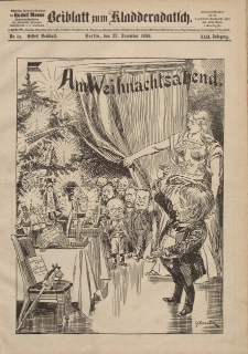 Kladderadatsch, 42. Jahrgang, 22. Dezember 1889, Nr. 58 (Beiblatt)