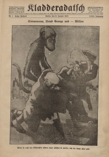 Kladderadatsch, 71. Jahrgang, 6. Januar 1918, Nr. 1 (Beiblatt)
