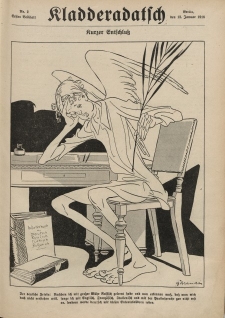 Kladderadatsch, 71. Jahrgang, 13. Januar 1918, Nr. 2 (Beiblatt)