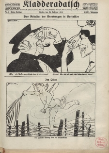 Kladderadatsch, 71. Jahrgang, 24. Februar 1918, Nr. 8 (Beiblatt)