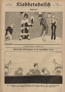Kladderadatsch, 71. Jahrgang, 17. März 1918, Nr. 11 (Beiblatt)