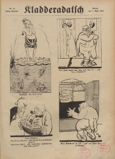 Kladderadatsch, 71. Jahrgang, 7. April 1918, Nr. 14 (Beiblatt)