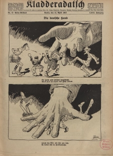 Kladderadatsch, 71. Jahrgang, 14. April 1918, Nr. 15 (Beiblatt)