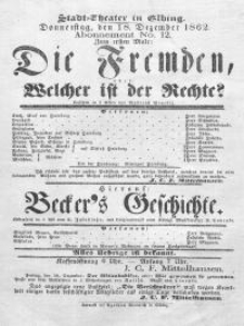 Die Fremden, oder: Welcher ist der Rechte? - Roderich Benedix