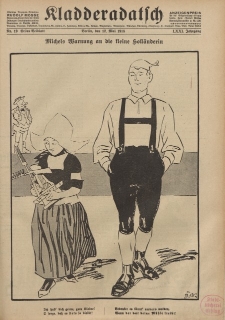 Kladderadatsch, 71. Jahrgang, 12. Mai 1918, Nr. 19 (Beiblatt)