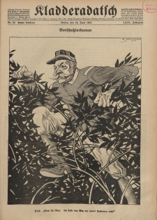 Kladderadatsch, 71. Jahrgang, 16. Juni 1918, Nr. 24 (Beiblatt)