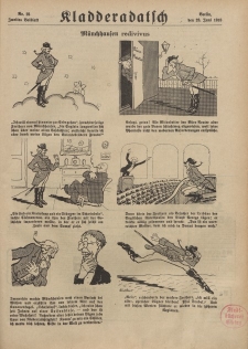 Kladderadatsch, 71. Jahrgang, 23. Juni 1918, Nr. 25 (Beiblatt)