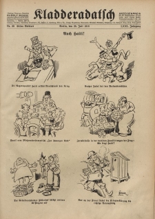 Kladderadatsch, 71. Jahrgang, 28. Juli 1918, Nr. 30 (Beiblatt)