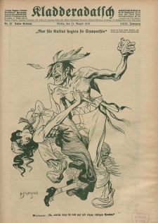 Kladderadatsch, 71. Jahrgang, 11. August 1918, Nr. 32 (Beiblatt)