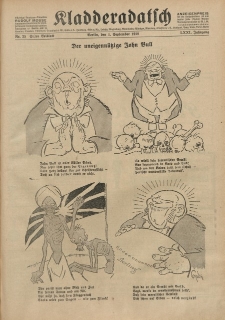 Kladderadatsch, 71. Jahrgang, 1. September 1918, Nr. 35 (Beiblatt)