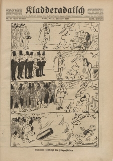 Kladderadatsch, 71. Jahrgang, 15. September 1918, Nr. 37 (Beiblatt)