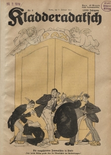 Kladderadatsch, 72. Jahrgang, 9. Februar 1919, Nr. 6
