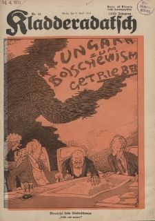 Kladderadatsch, 72. Jahrgang, 6. April 1919, Nr. 14