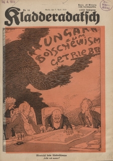 Kladderadatsch, 72. Jahrgang, 6. April 1919, Nr. 14