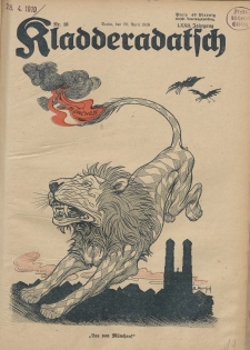 Kladderadatsch, 72. Jahrgang, 20. April 1919, Nr. 16
