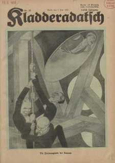 Kladderadatsch, 72. Jahrgang, 1. Juni 1919, Nr. 22