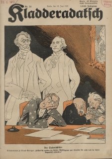 Kladderadatsch, 72. Jahrgang, 15. Juni 1919, Nr. 24