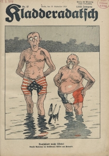 Kladderadatsch, 72. Jahrgang, 14. September 1919, Nr. 37
