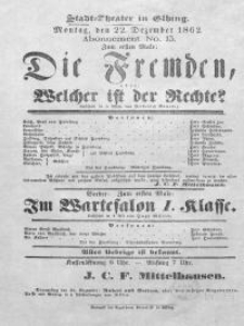 Die Fremden oder: Welcher ist der Rechte? - Roderich Benedix