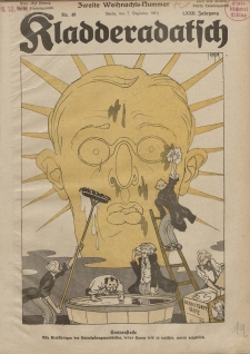 Kladderadatsch, 72. Jahrgang, 7. Dezember 1919, Nr. 49