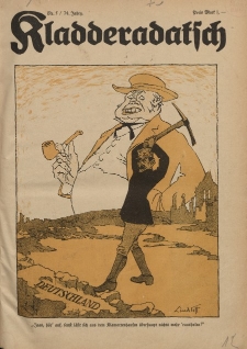 Kladderadatsch, 74. Jahrgang, 30. Januar 1921, Nr. 5