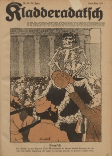 Kladderadatsch, 74. Jahrgang, 10. Juli 1921, Nr. 28