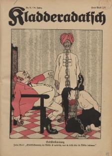 Kladderadatsch, 74. Jahrgang, 31. Juli 1921, Nr. 31