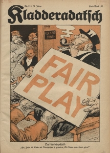 Kladderadatsch, 74. Jahrgang, 30. Oktober 1921, Nr. 44