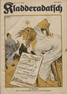 Kladderadatsch, 74. Jahrgang, 6. November 1921, Nr. 45