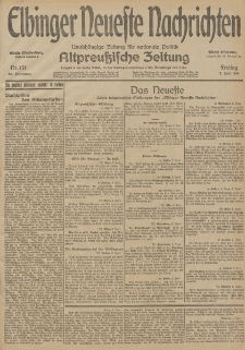 Elbinger Neueste Nachrichten, Nr. 151 Freitag 5 Juni 1914 66. Jahrgang