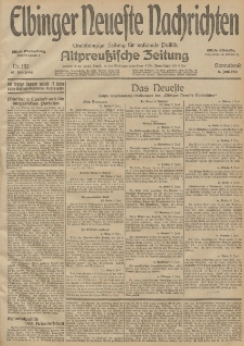Elbinger Neueste Nachrichten, Nr. 152 Sonnabend 6 Juni 1914 66. Jahrgang