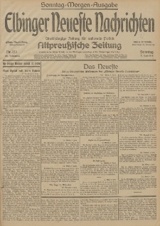 Elbinger Neueste Nachrichten, Nr. 153 Sonntag 7 Juni 1914 66. Jahrgang