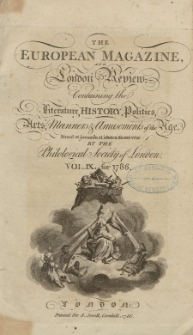 The European Magazine. Vol. IX, Januar, 1786