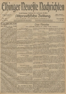Elbinger Neueste Nachrichten, Nr. 157 Donnerstag 11 Juni 1914 66. Jahrgang