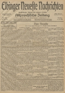 Elbinger Neueste Nachrichten, Nr. 158 Freitag 12 Juni 1914 66. Jahrgang