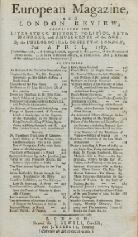 The European Magazine. Vol. XI, Apri, 1787