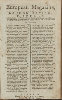 The European Magazine. Vol. XI, Juni, 1787