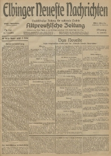 Elbinger Neueste Nachrichten, Nr. 161 Montag 15 Juni 1914 66. Jahrgang